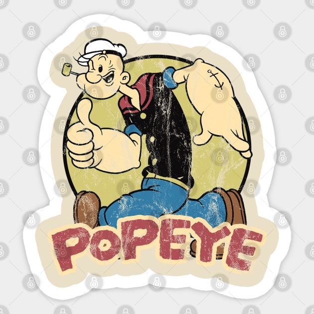 the sailor man - popeye Sticker by Colana Studio